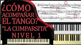 Acompañamiento básico sobre el tango quotLa Cumparsitaquot [upl. by Skip]