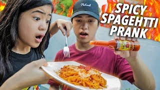 SPICY SPAGEHTTI PRANK ON NIANA Have No Idea  Ranz and Niana [upl. by Towbin]