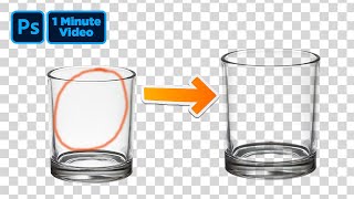 How to mask transparent objects or glass in Adobe photoshop  select transparent stuff in photoshop [upl. by Joel]