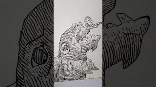 Dessin et hachures dessin drawing illustration art draw tutorial shorts [upl. by Litnahc952]