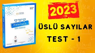 2023  345 TYT MATEMATİK SORU BANKASI ÇÖZÜMLERİ  ÜSLÜ SAYILAR TEST 1 [upl. by Adabel242]