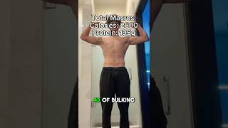 Day 43 bulking to 200lbs 2600 Calories and 195g of protein bulk food calories gym workout [upl. by Rossuck]