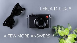 Leica DLux 8  Some additional points including video recording [upl. by Hose]