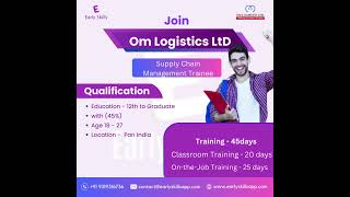 Lucrative opportunity from OM Logistics Become a Supply Chain Management Trainee in 45 days [upl. by Absa]