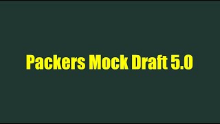 Packers 2024 Mock Draft 50 [upl. by Serdna680]