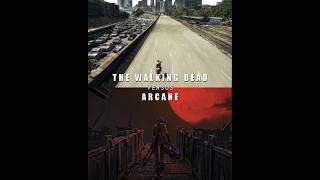 Arcane VS The Walking Dead edit tvshow shorts breakingbad gameofthrones dexter [upl. by Atorod]