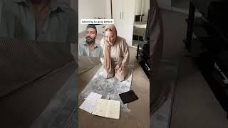 She is New Convert to Islam  Learning How to Pray C [upl. by Yeca798]