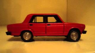 ►Модельки 143 ВАЗ2105 «Жигули»  VAZ 2105 LADA RIVA Scale Model 143  Made in USSR VIDEO HD [upl. by Ennaeilsel]