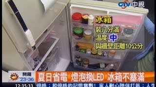 中視新聞》夏日省電 燈泡換LED 冰箱不塞滿 [upl. by Alleyn]