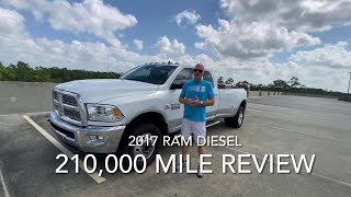 210000 Mile Review 2017 Ram 3500 Cummins Diesel [upl. by Wilkins]