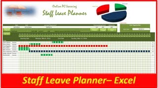 Leave Planner  Excel VBA  Staff Leave Planner [upl. by Buchanan]