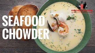 Seafood Chowder  Everyday Gourmet S6 E69 [upl. by Leibman]