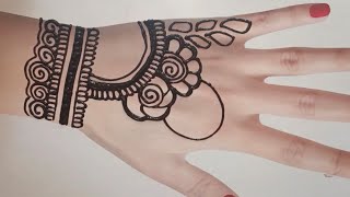 New stylish back hand mehndi design  beautiful mehndi design  mehandi ka design  mehndi [upl. by Follansbee]