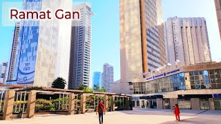 4K Ramat Gan Evening walk The Diamond Exchange District Israel [upl. by Job785]