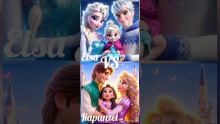 Elsa VS Rapunzel disney princess elsa vs rapunzel shorts viral [upl. by Stranger]