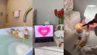 1 HOUR of Night Routines TikTok  Aesthetics  ASMR  Preppy  Selfcare [upl. by Netsrejk]