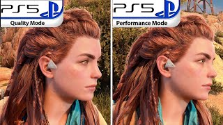 Horizon Zero Dawn Remastered  PS5 Quality vs Performance Mode  Graphics Comparison [upl. by Oinigih680]