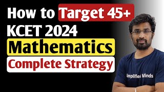 KCET Mathematics 2024  Important Chapters amp Syllabus  Chapter wise Marks Distribution KCET 2024 [upl. by Nalepka]