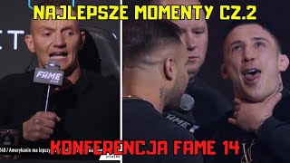 KONFERENCJA FAME MMA 14 NAJLEPSZE MOMENTY SKRÓT CZ 23 [upl. by Elleinahc16]