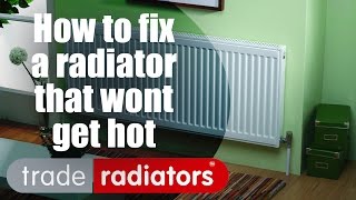 How to fix a radiator that wont get hot  By Trade Radiators [upl. by Darahs]