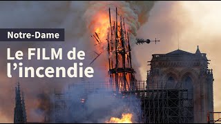 NotreDame de Paris  le FILM de lincendie  AFP News [upl. by Nnylak]