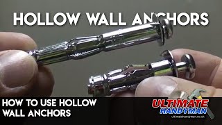 How to use hollow wall anchors [upl. by Kellia]