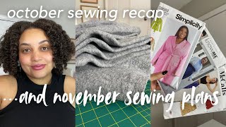 What I made in October sewing recap amp sewing plans for November [upl. by Asiole42]