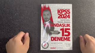 2024 KPSS  EMRAH VAHAP ÖZKARACA VATANDAŞLIK DENEMESİ [upl. by Crisey]