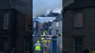 Man Dies and Three Injured After Explosion in Alloa SCOTLAND house fire explosion scotland [upl. by Idet]