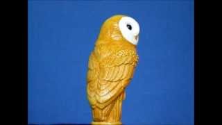 Barn Owl Walking Stick Handle [upl. by Armillas]