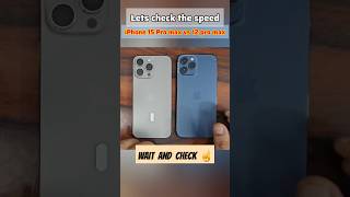 iPhone 15 Pro Max Beats iPhone 12 Pro Max in BootUp Speed  Shocking Results  15promax shorts [upl. by Strephon]