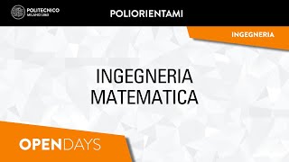 Ingegneria Matematica Laurea triennale [upl. by Eenrahc]