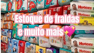 ENXOVAL DE HIGIENE DA BEBÊ 💖 Estoque de Fraldas e muito mais🤰🏻 diáriodegravidez fraldas [upl. by Navak238]