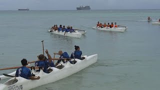 Guam NMI amp Marshall Islands compete in paddling at Micro Cup [upl. by Aiseneg629]