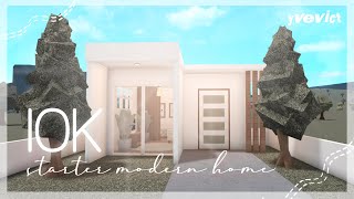 10K STARTER MODERN HOME NOGAMEPASS  BLOXBURG SPEEDBUILD [upl. by Johppah]