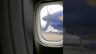 Unfeathering and taxiing ATR 42320 aircraftPWC PW121 Engine buddhaair atr42 aircraftengine tia [upl. by Stacie]