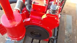 Smooth Running of the 1955 21l 56 HP Turner Diesel L60 3 cylinder twostroke [upl. by Ellevehc]