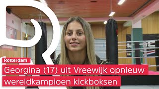 Lady Killer 17 uit RotterdamZuid behoudt wereldtitel kickboksen [upl. by France]