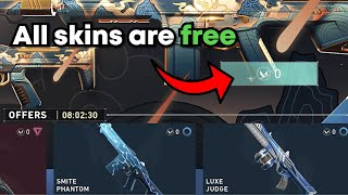 How to get free skins in Valorant Tutorial on Valorant PBE [upl. by Meesan410]