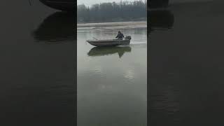 Aluminum boat with Yamaha 15 [upl. by Zephan780]