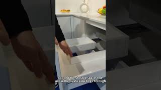 custom kitchen cabinetry  U shaped drawer system for sink cabinet [upl. by Hanshaw555]