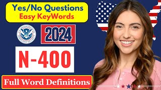 New N400 Form  Personal Information for US citizenship Interview 2024 Questions amp sample answers [upl. by Neelia]