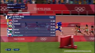 Tokyo 2020 Olympic Relay 4x100 [upl. by Lamond]