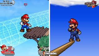 Comparing the Sprites of the Two Most Famous Smash Bros Fan Games Side by Side  SSBC vs SSF2 [upl. by Maccarthy299]