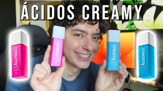 ÁCIDOS CREAMY MANDÉLICO E GLICÓLICO  QUAL ESCOLHER [upl. by Neirad]