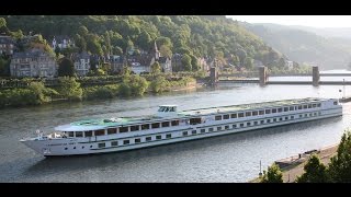 Kreuzfahrtschiff MS quotLeonardo da Vinciquot vor Neckarsteinach [upl. by Walsh]