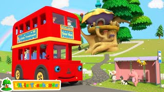 Wheels On The Bus  Cartoon Bus For Kids  Nursery Rhymes and Children Song  Baby Songs [upl. by Anah]