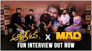 Aadikeshava x MAD  Fun Interview  Vaisshnav Tej Sreeleela Sangeeth Shobhan  Nov 24th Rel [upl. by Desma665]