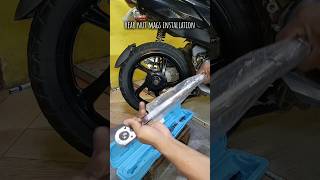 Rear nut mags installation mio i 125 diy ideas likeandsubscribe shorts shortvideo [upl. by Itsirc]