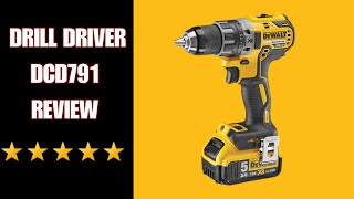 DEWALT DCD791  Cordless Drill Driver REVIEW [upl. by Aztinay]